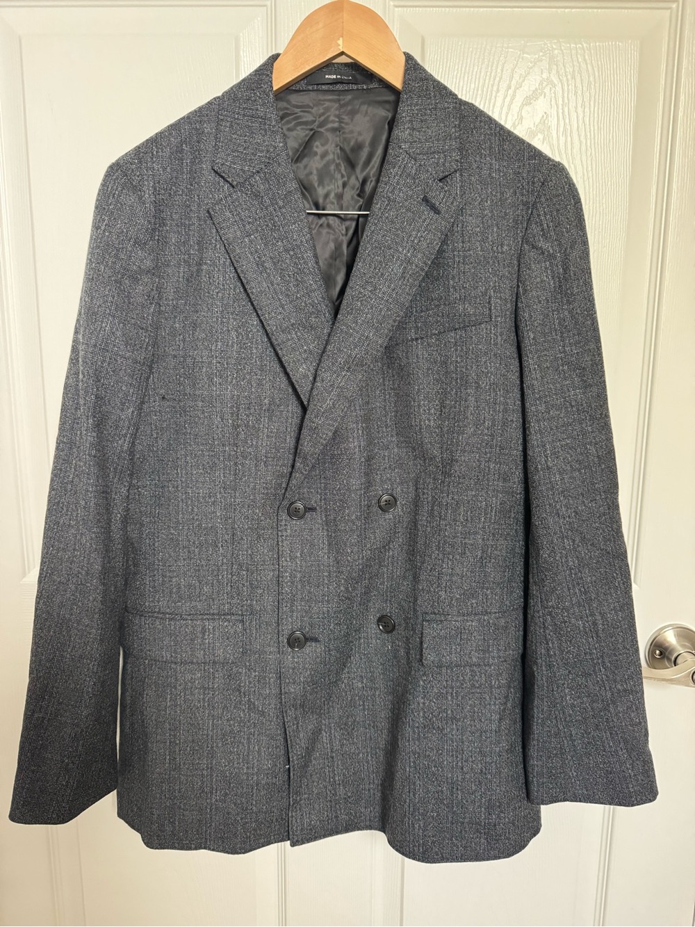 NWOT Club Monaco Double-Breasted Charcoal Gray Sport Coat